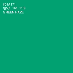 #01A171 - Green Haze Color Image